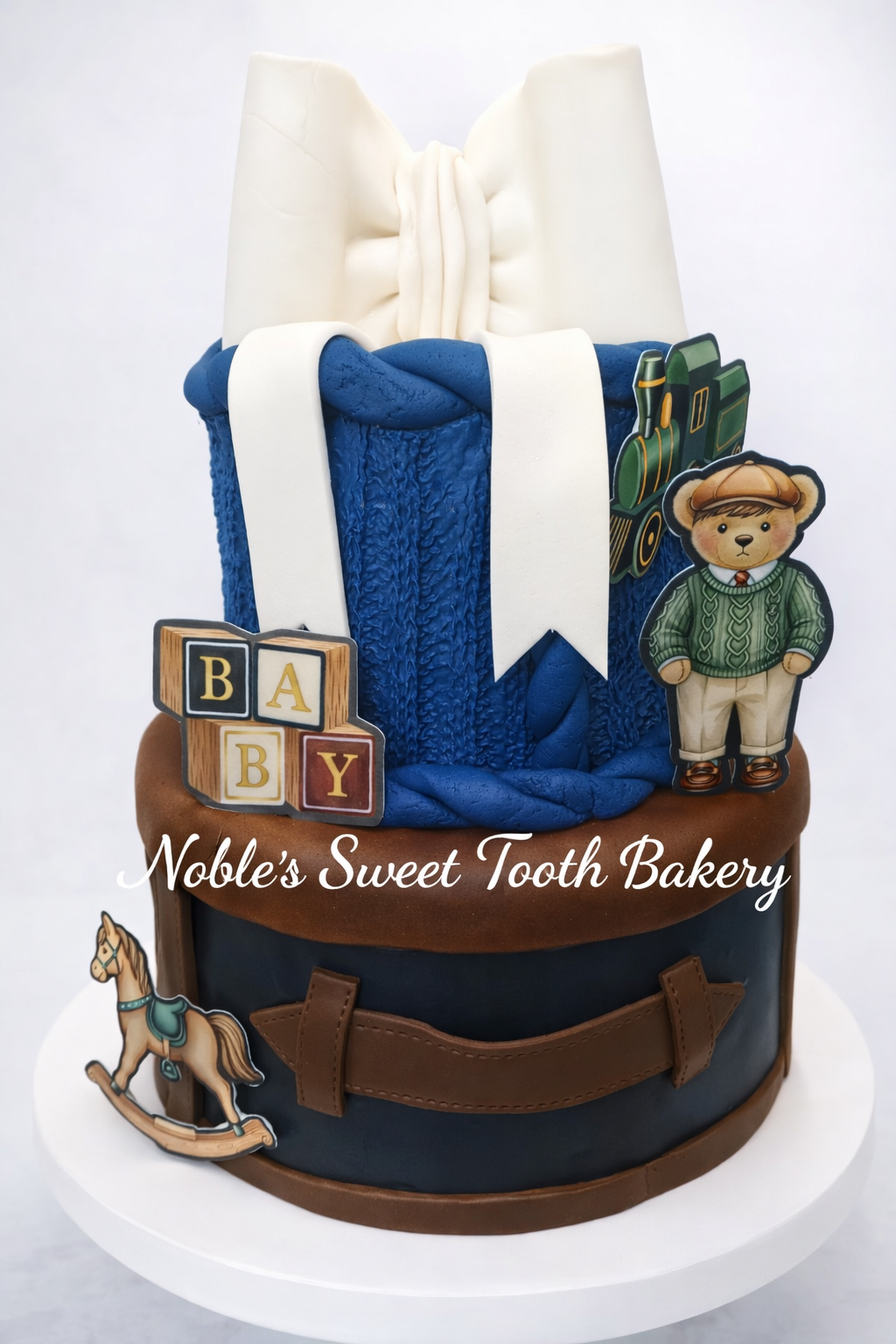2 tier Ralph Lauren cake