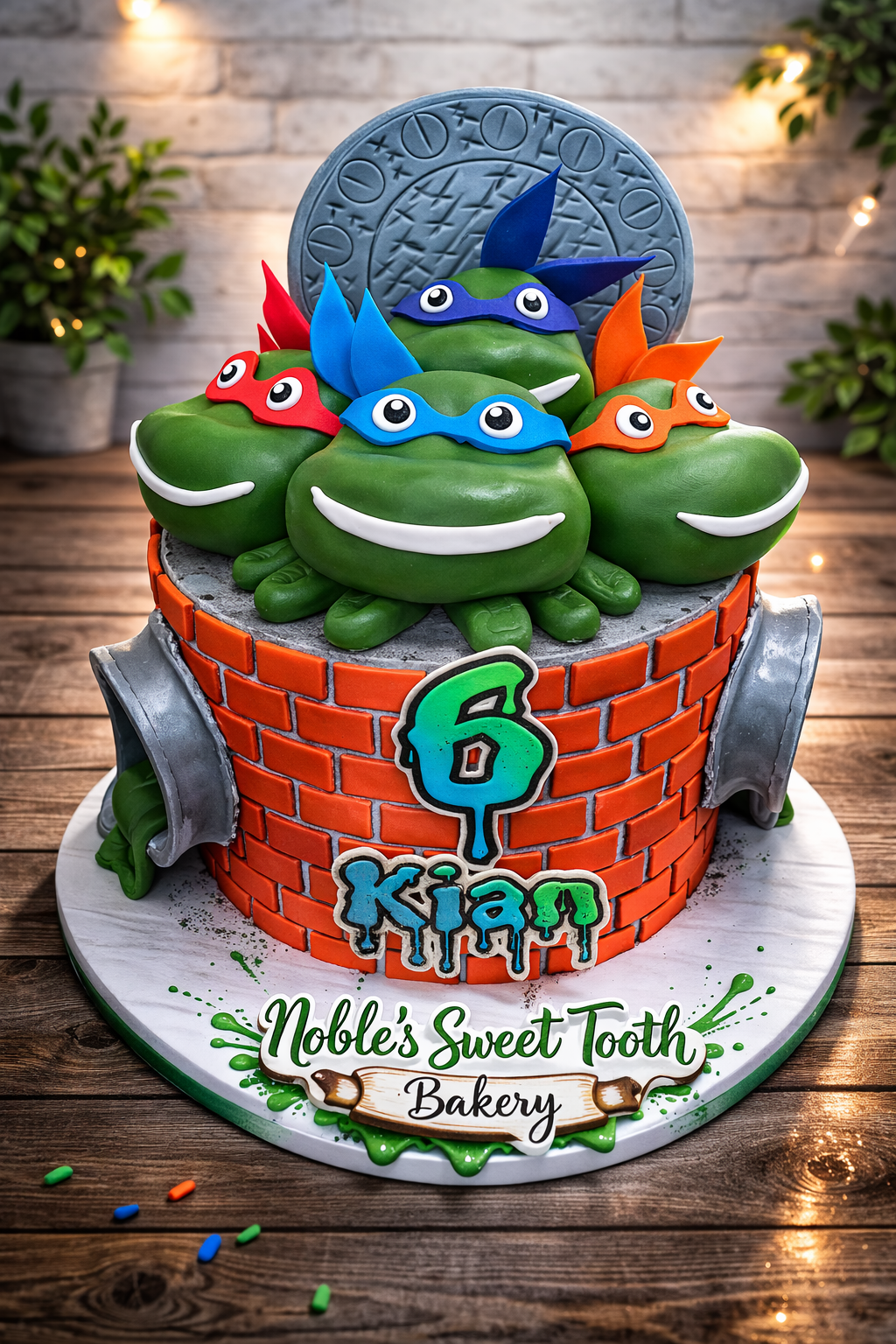 Ninja Turtle themed cake