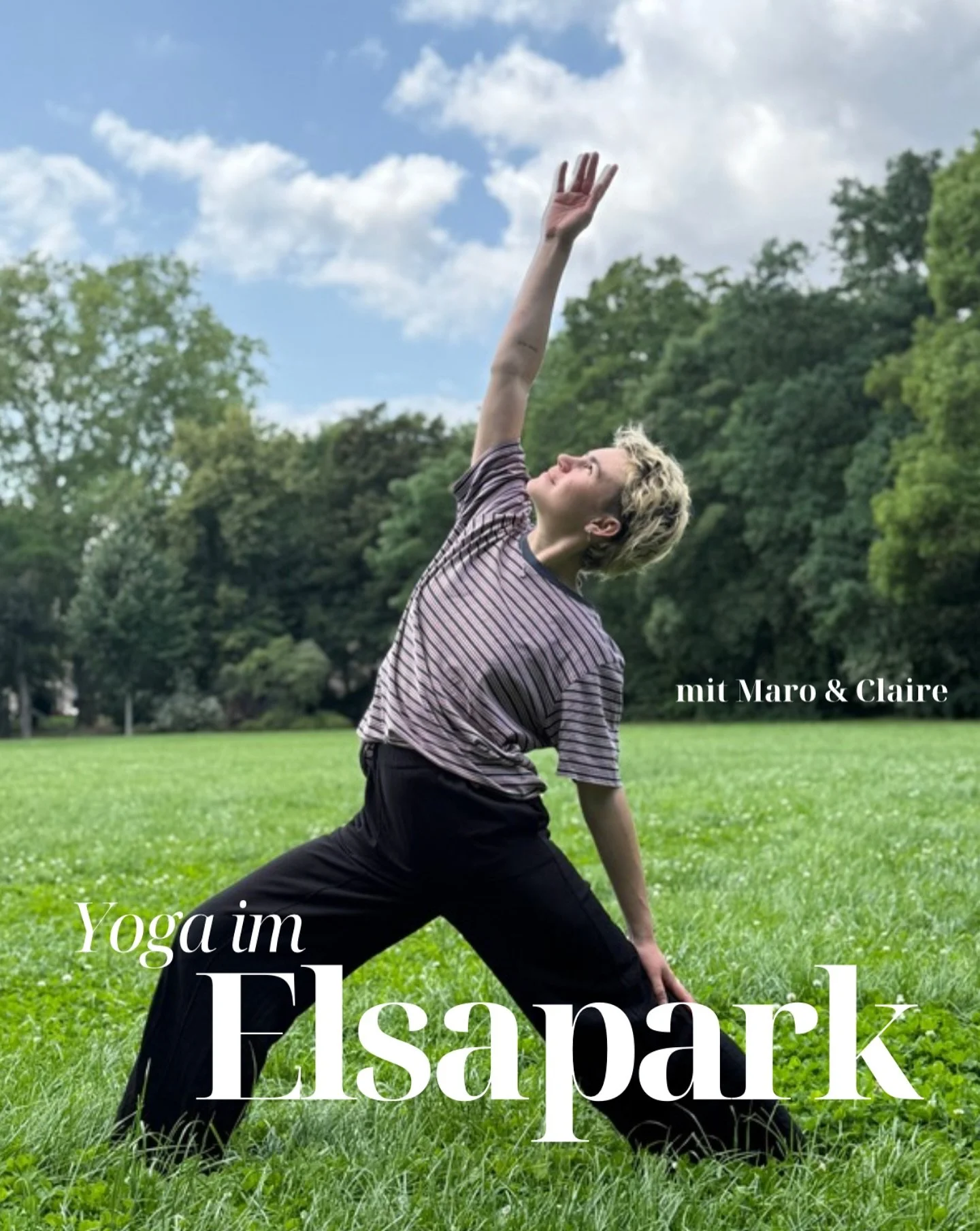🌳 Summer Yoga in the Park 🌿
Join us outdoors starting this Friday until the end of September for weekly yoga classes under the open sky!
📍 Location: Elsapark (around the corner from LYC)
🕉️ Schedule:
• Mondays (in English) at 18:35 with Cla