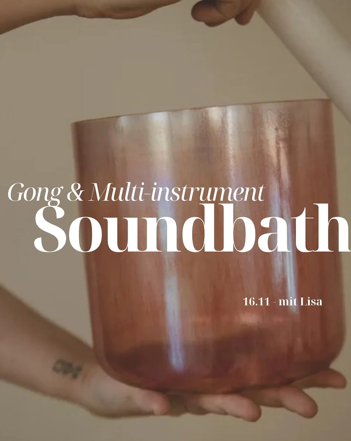 Deep rest through vibration: Sunday 16.11

We often give so much of our energy out &mdash; this Sunday is a chance to give some back to yourself.

At 5pm @lhakimhealing will guide you through a Sound Bath &mdash; a restorative experience designed to 