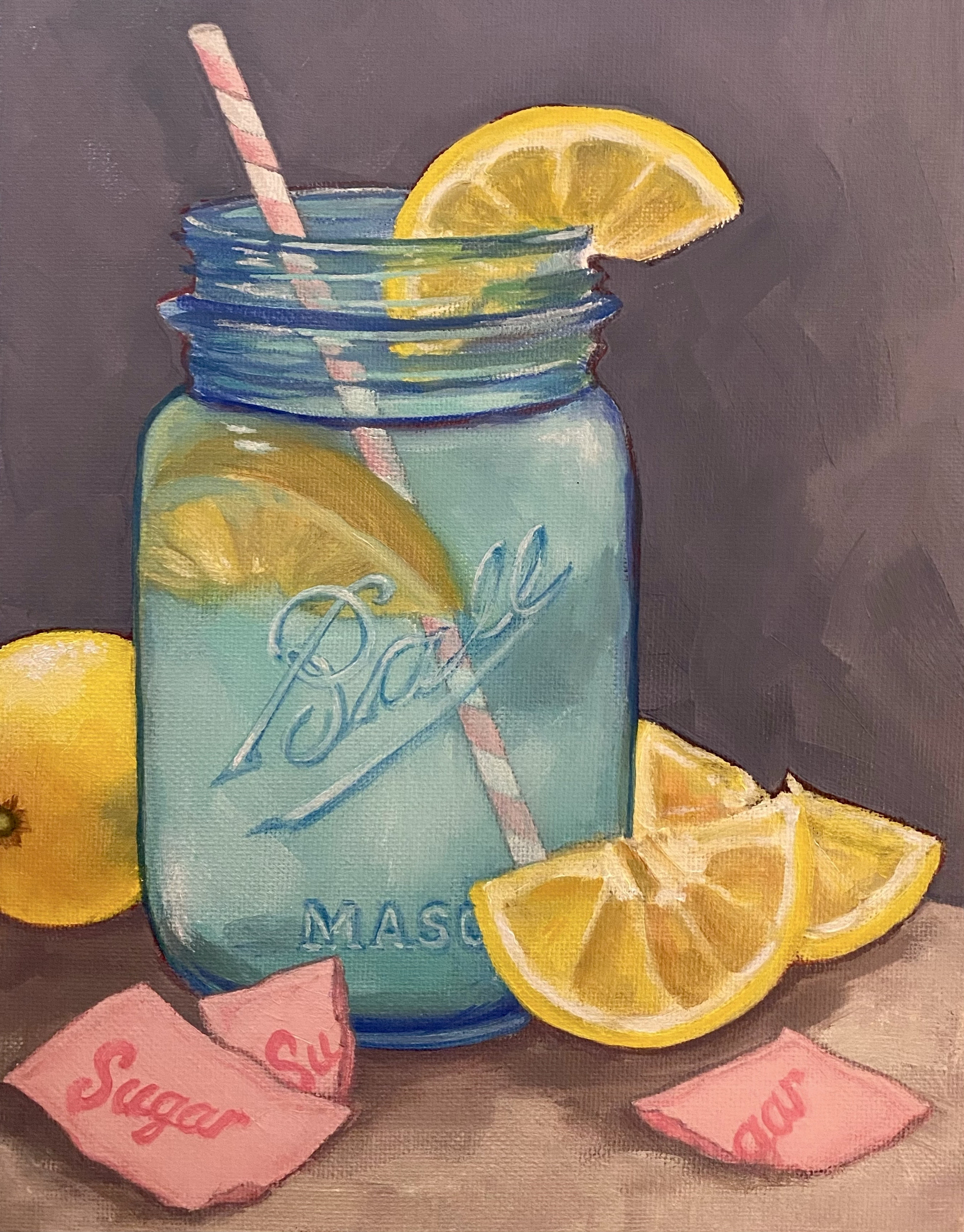 When God Gives You Lemons, 7 x 9", Oil on Panel. 2026.
