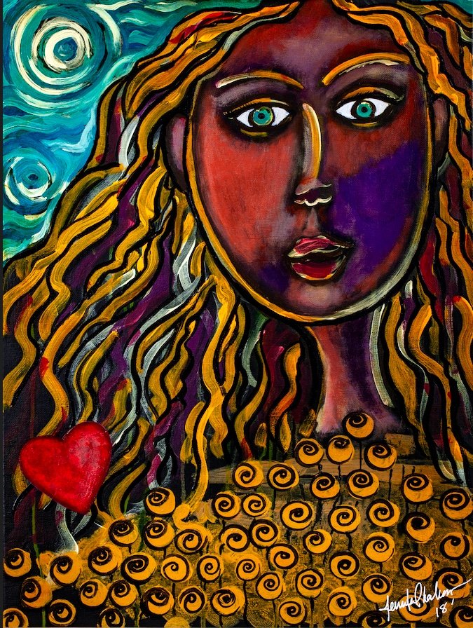 Oh, Muse Of My Heart, 18x24", Acrylic on Canvas, 2018.