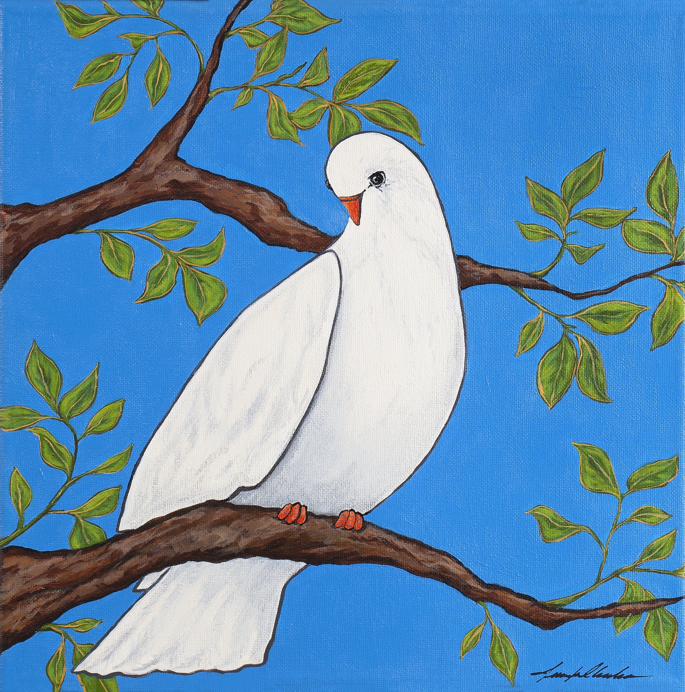 Seen, 12x12", Acrylic on Canvas, 2019.