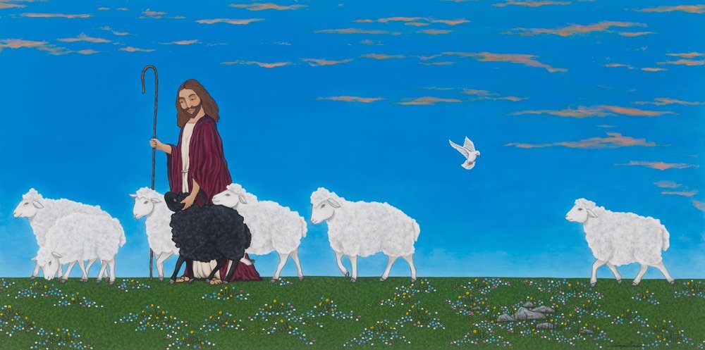 Follow Love, 24x48", Acrylic on Canvas, 2020.