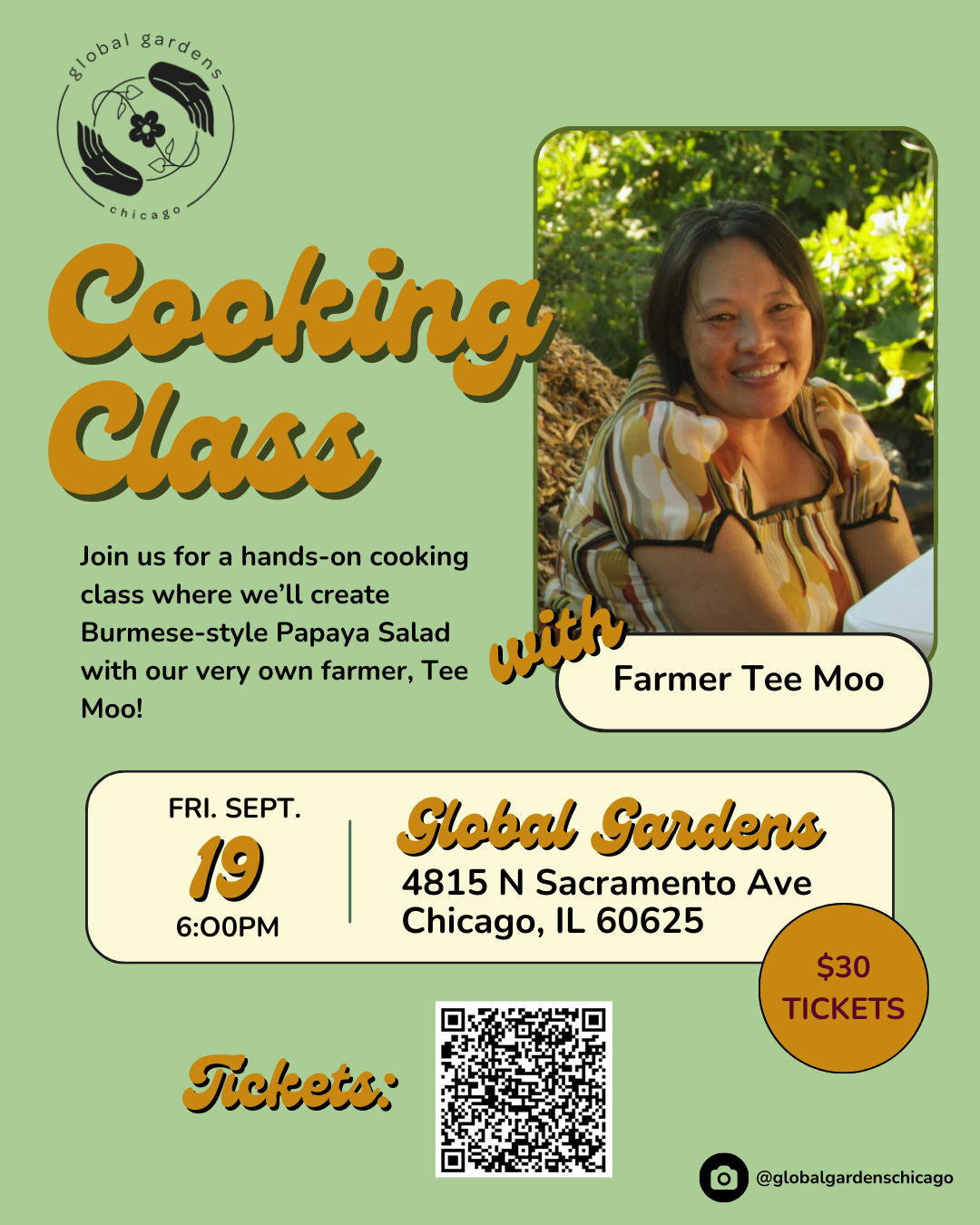 September Cooking Class with Farmer Tee Moo