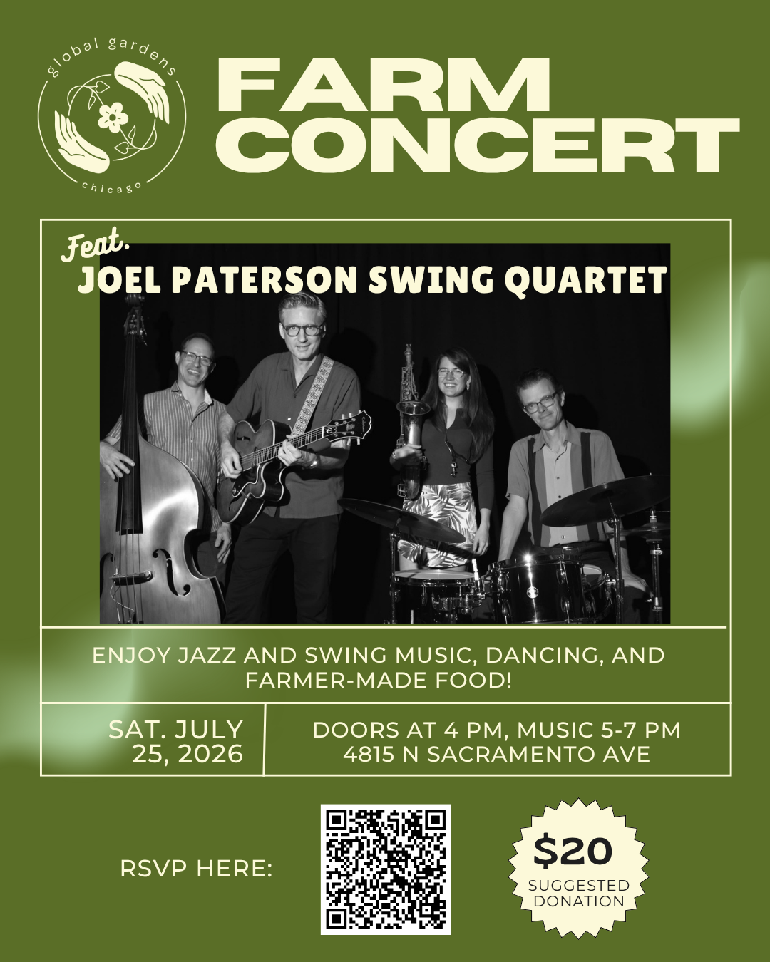 Farm Concert: Joel Paterson Swing Quartet
