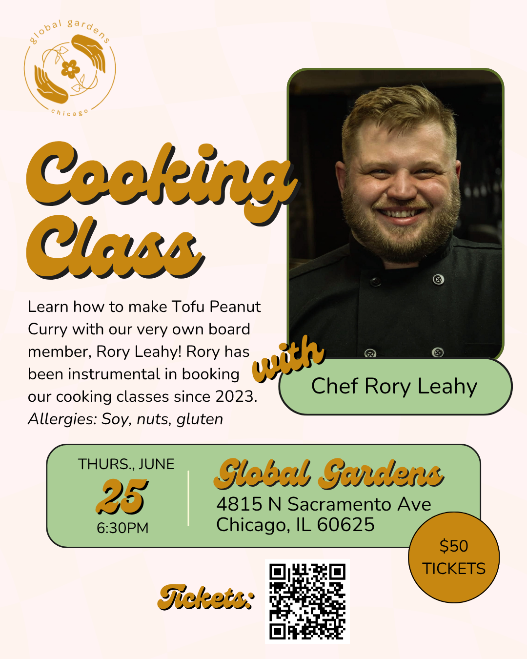 Cooking Class with Chef Rory Leahy