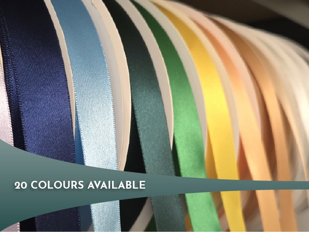 Double sided Satin Ribbon - 25mm / 1 inch - Polyester