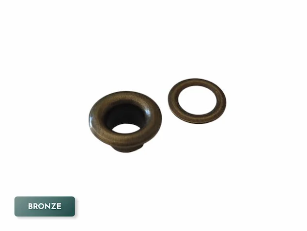 5mm bronze metal eyelets with washers