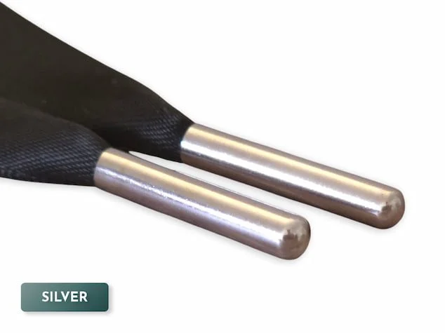 4mm metal aglets silver