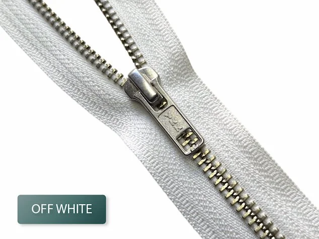 YKK Metal Zippers- #5 - Open Ended - Silver