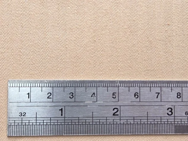 Herringbone weave dense cotton coutil fabric for corset making