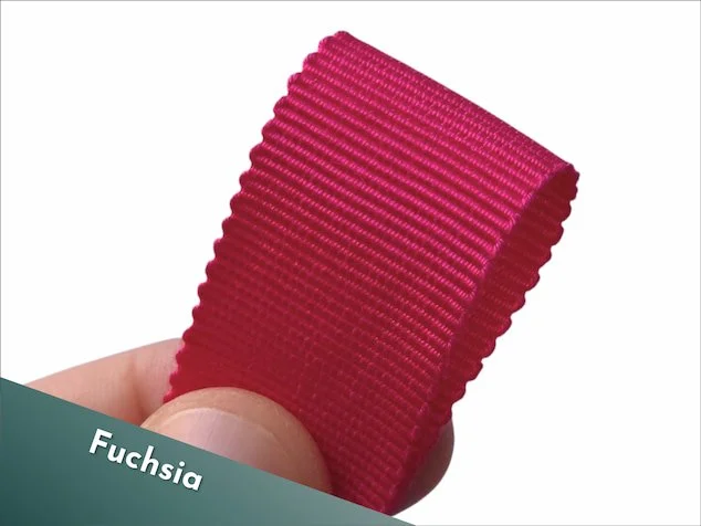 19mm petersham rayon ribbon fuchsia pink