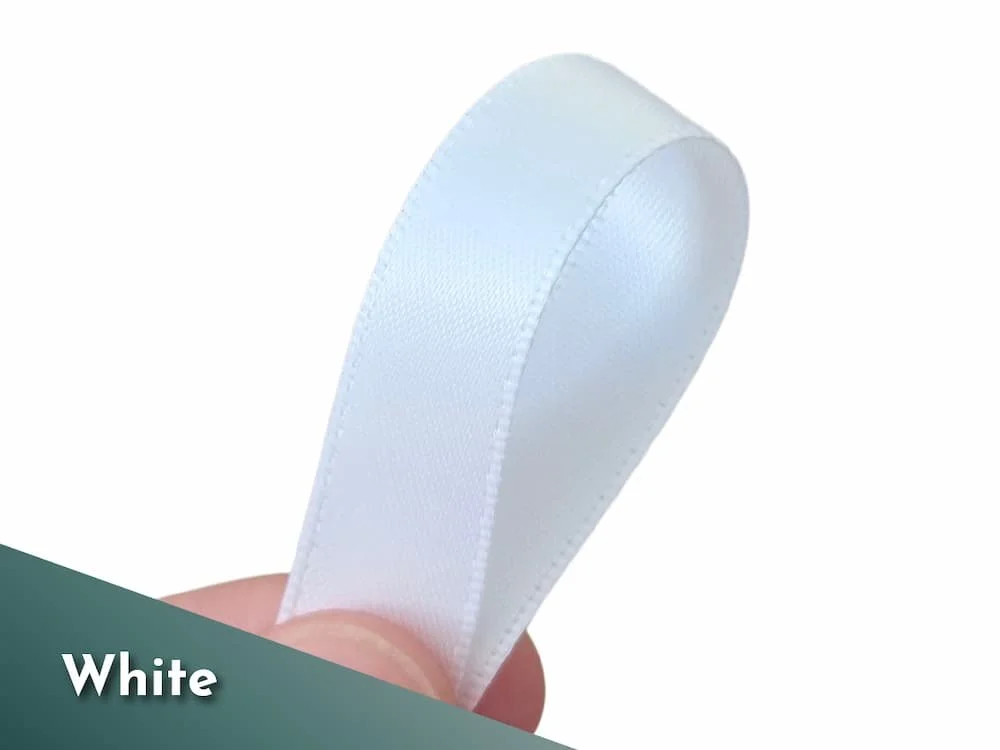 White satin ribbon