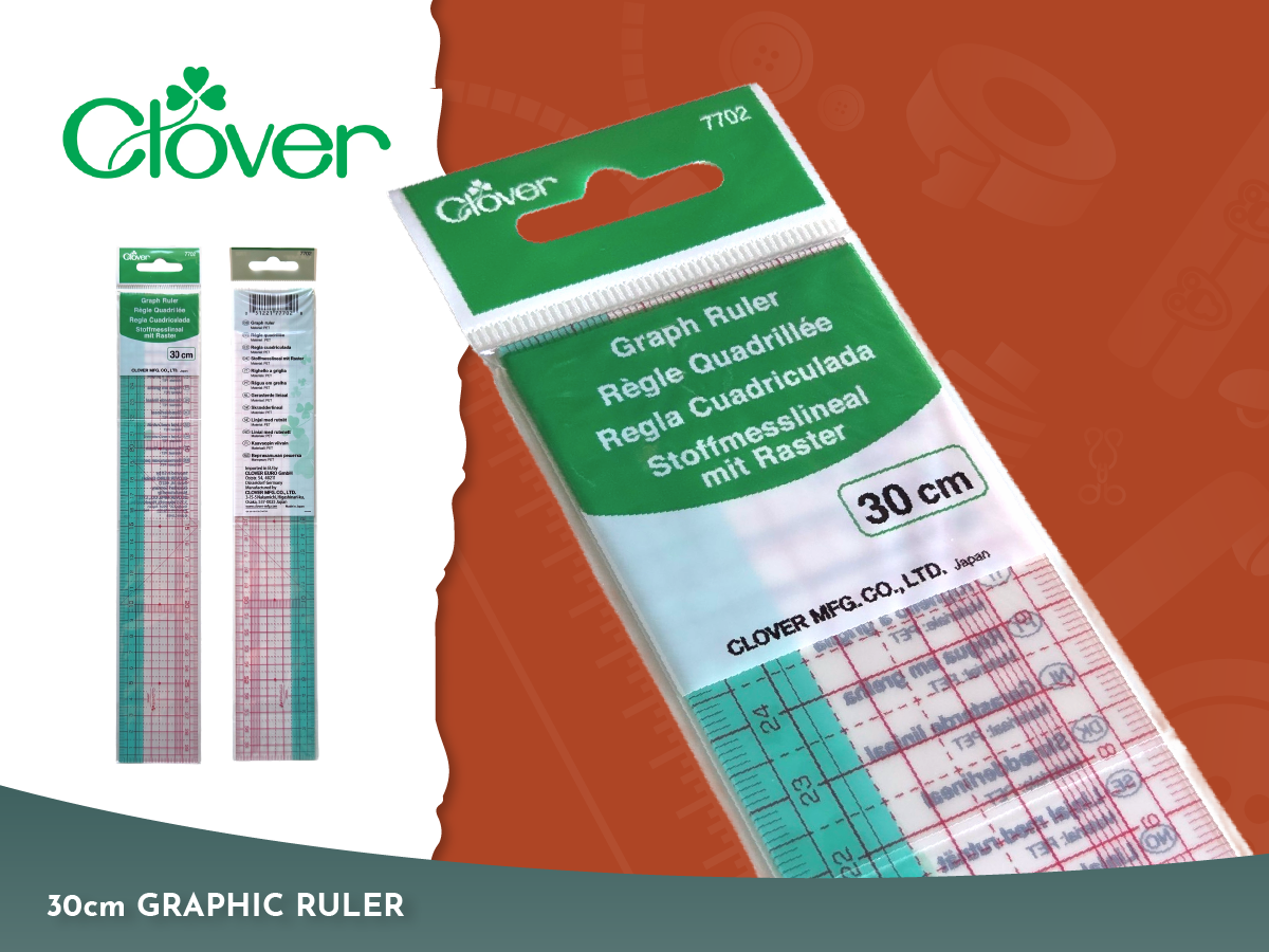 Clover Graph Ruler - 30cm
