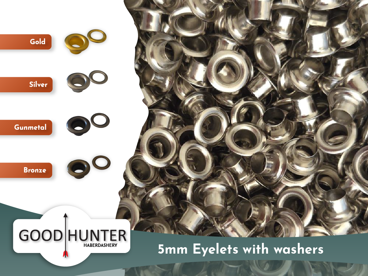 Metal Eyelets with Washer - 5mm