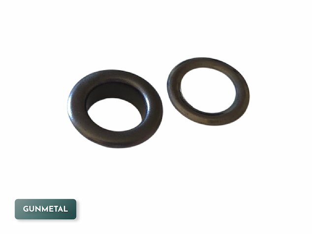 10mm eyelets grommets with washers in gunmetal