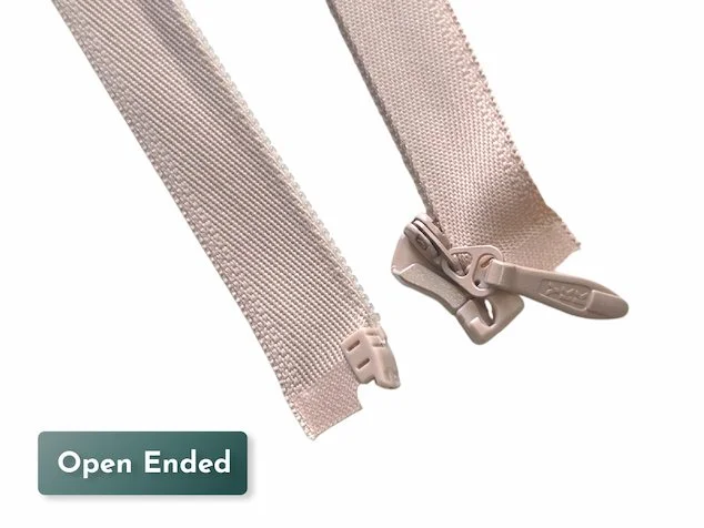 YKK #5 nylon invisible zipper open ended