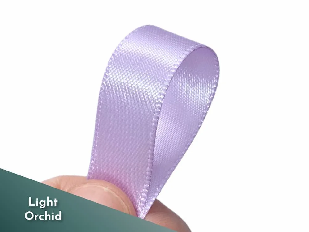 Light orchid satin ribbon