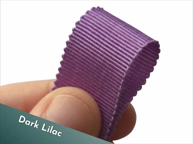 19mm petersham rayon ribbon dark lilac