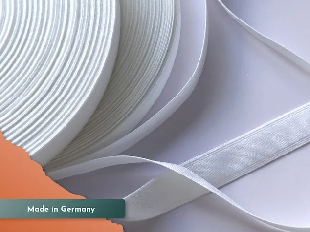 Made in Germany white cotton corset boning casing tunnel tape