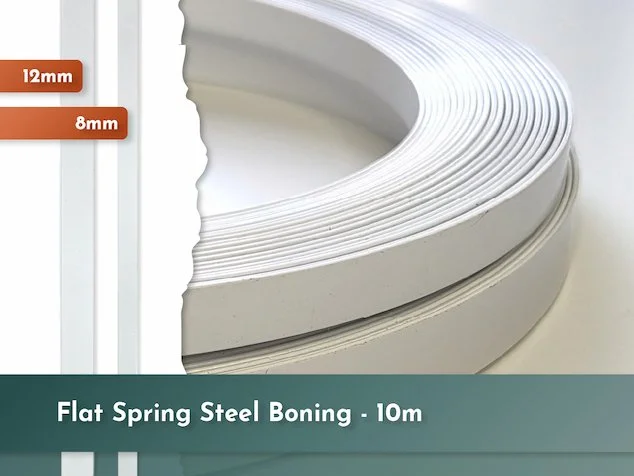 Flat Spring Steel Boning - 10m Continuous Rolls