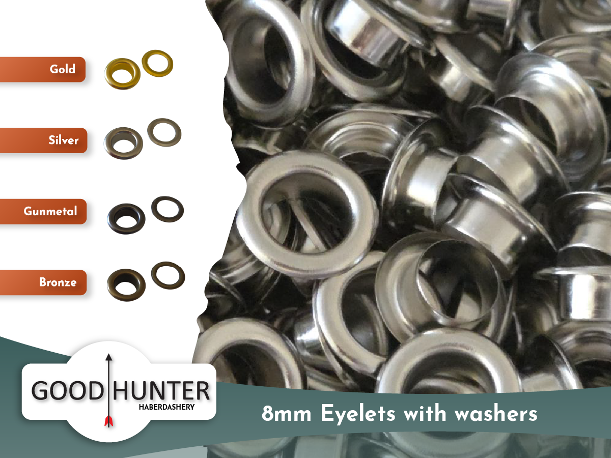 Metal Eyelets with Washer - 8mm