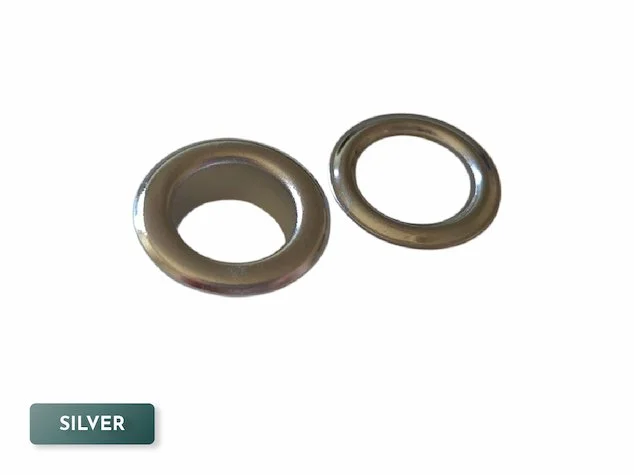 10mm eyelets grommets with washers in silver
