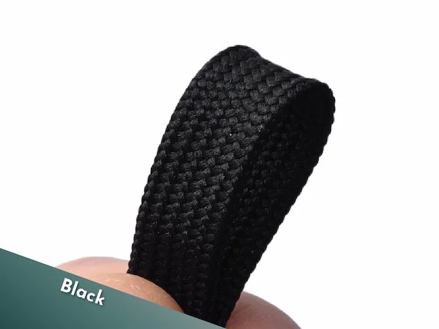 Polyester 10mm corset lacing in black