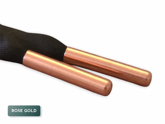 4mm metal aglets rose gold