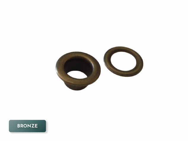 6mm metal bronze eyelets with washers