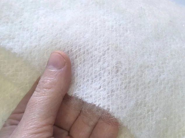 Icewool padding interlining for corsetry and tailoring in white