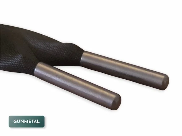 4mm metal aglets gunmetal