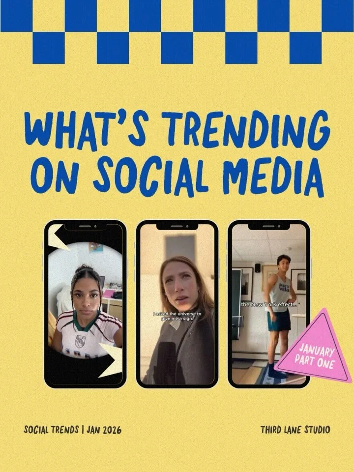 January Social Trends - Part One ✨ We&rsquo;re chronically online, so you don&rsquo;t have to be. These are the latest trends on social media, as of January 13th.

⚡️ Universe, give me a sign
⚡️ Allow me to re-introduce myself
⚡️ Memes from the Golde