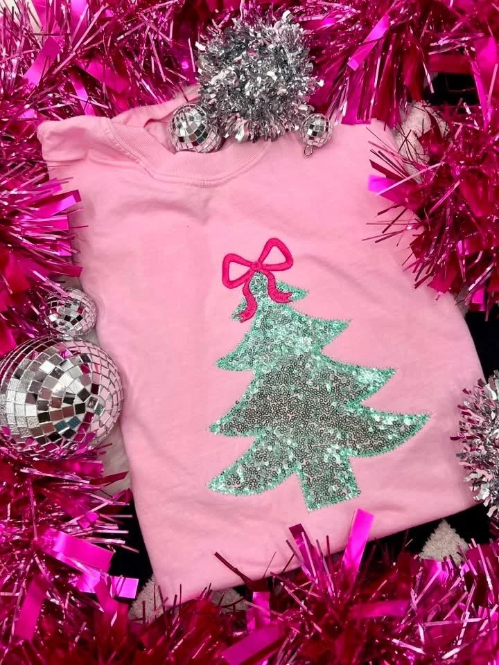 Bow Tree Sequins