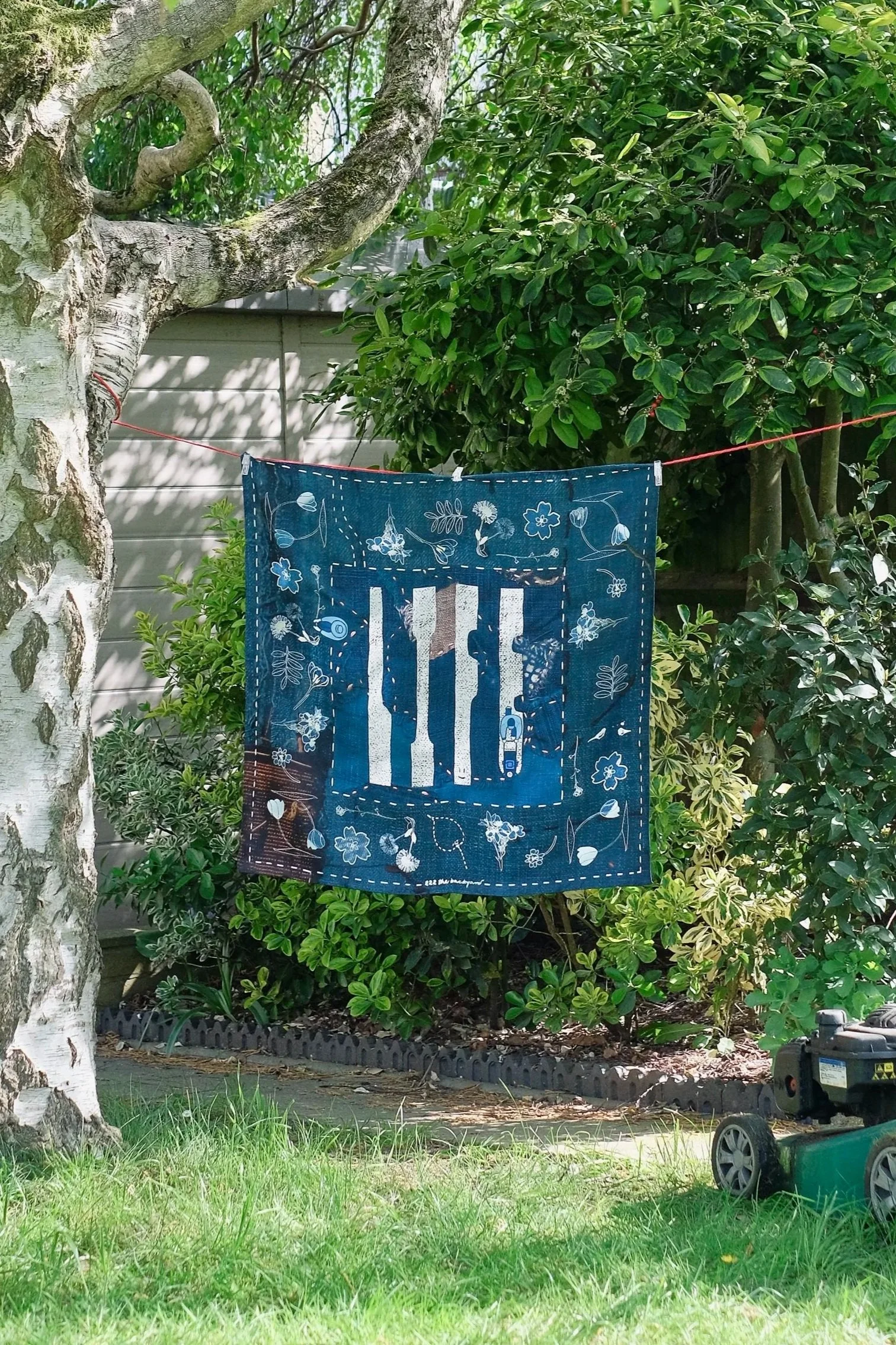 Life, Silk Scarf, Garden, Backyard