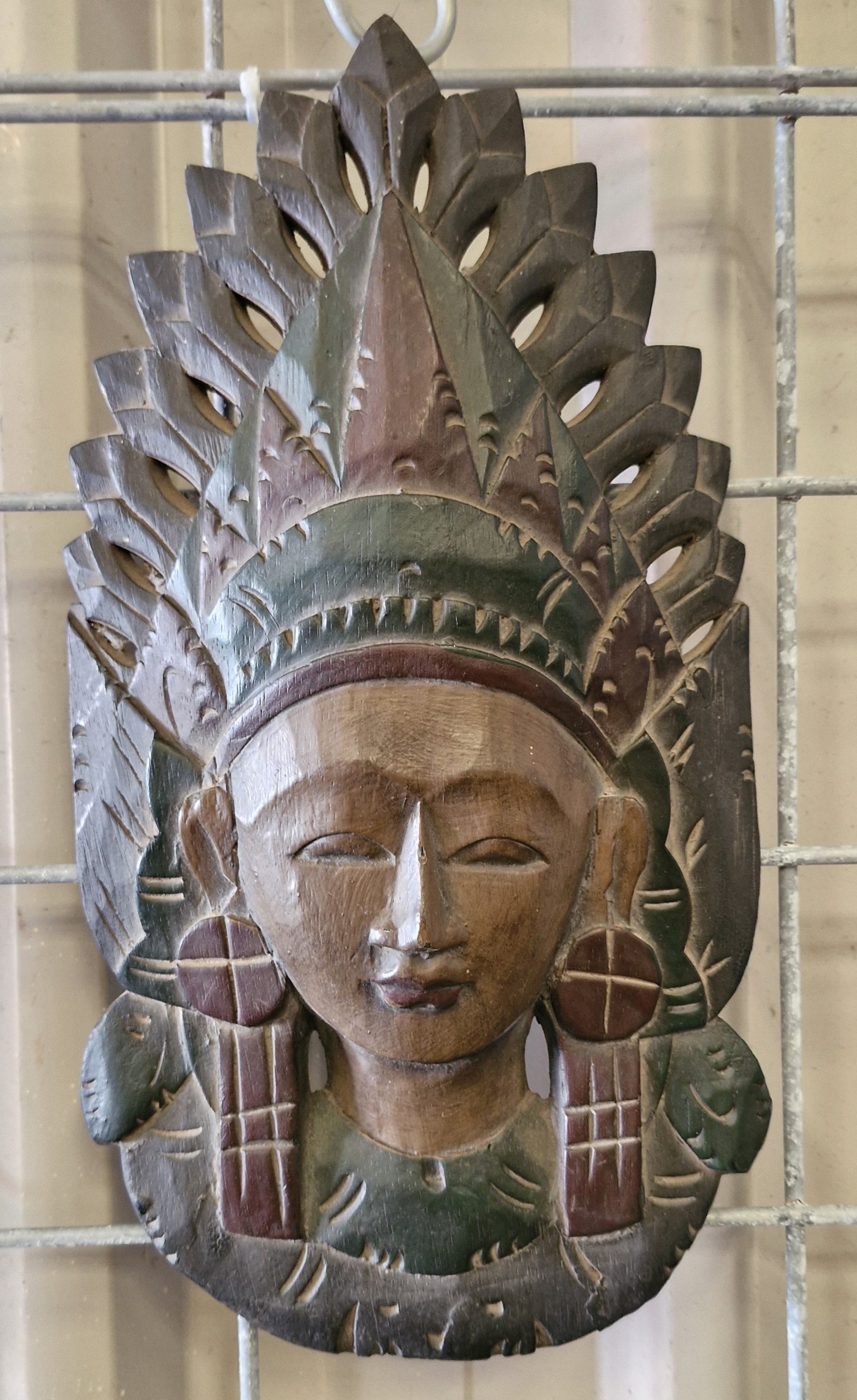 Balinese Wooden Wall Plaque Decor