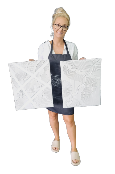 Displaying textured art