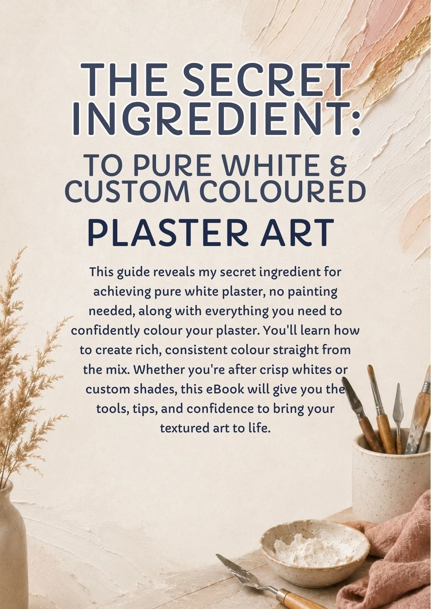 How to create pure white and custom-colored plaster art
