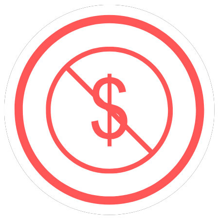 No money symbol