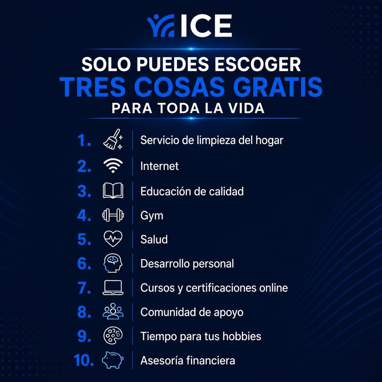 🤔 Solo puedes escoger 3 cosas gratis para toda la vida&hellip;

&iquest;Cu&aacute;les eliges? 👇

💬 Te leemos en los comentarios:
&iquest;Cu&aacute;les son tus 3 elecciones y por qu&eacute;?