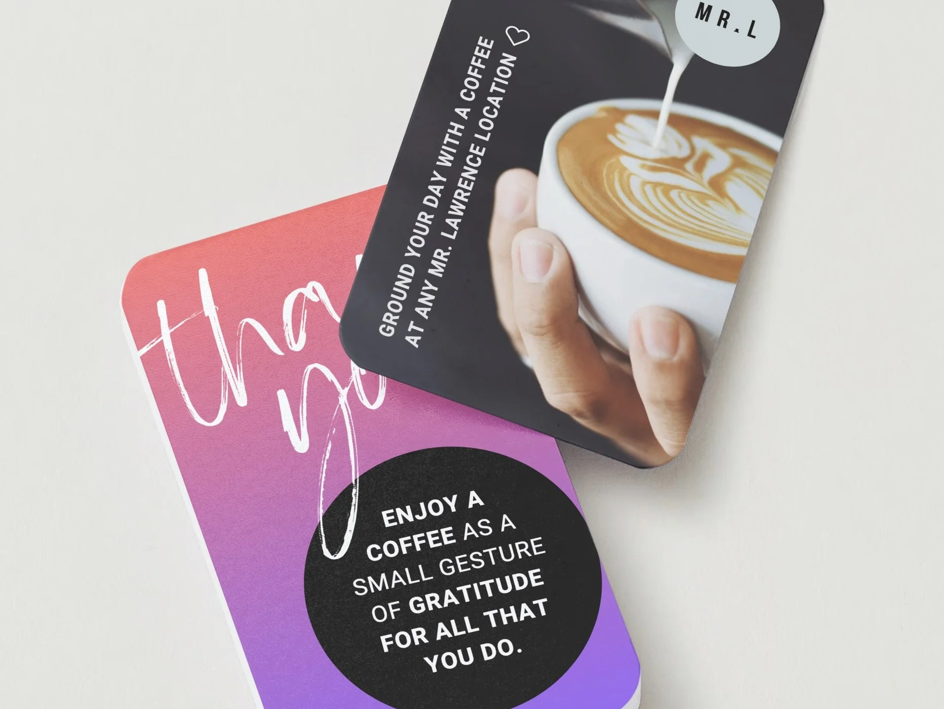 thank you enjoy a coffee as a small gesture of gratitude for all that you do