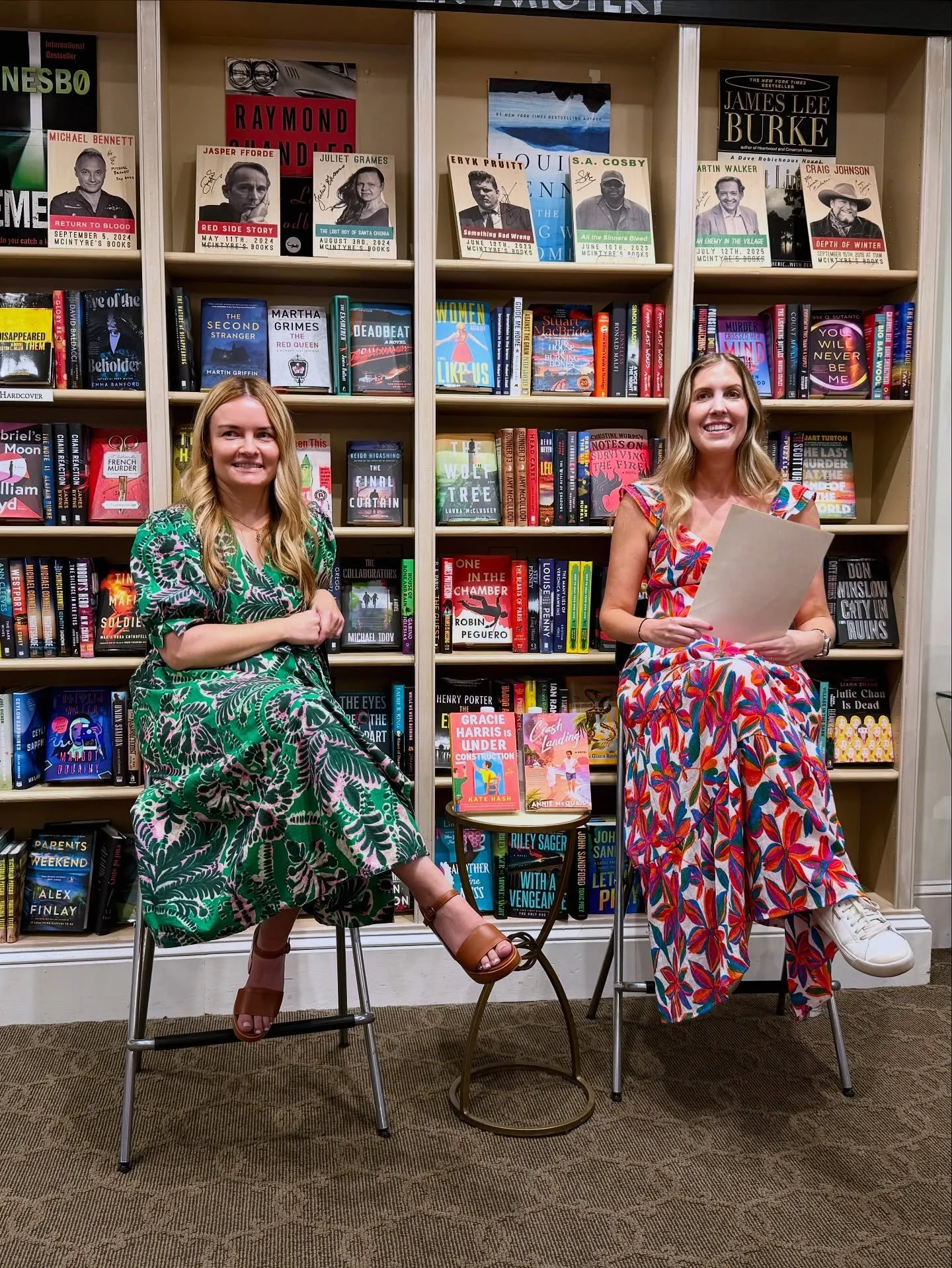 Thank you to everyone who came out to @mcintyresbooks today for my event with Annie. 

It was *so* fun to chat for an hour about GRACIE and I was blown away by how many people spent their Saturday morning with us 🥰

#gracieharrisisunderconstruction
