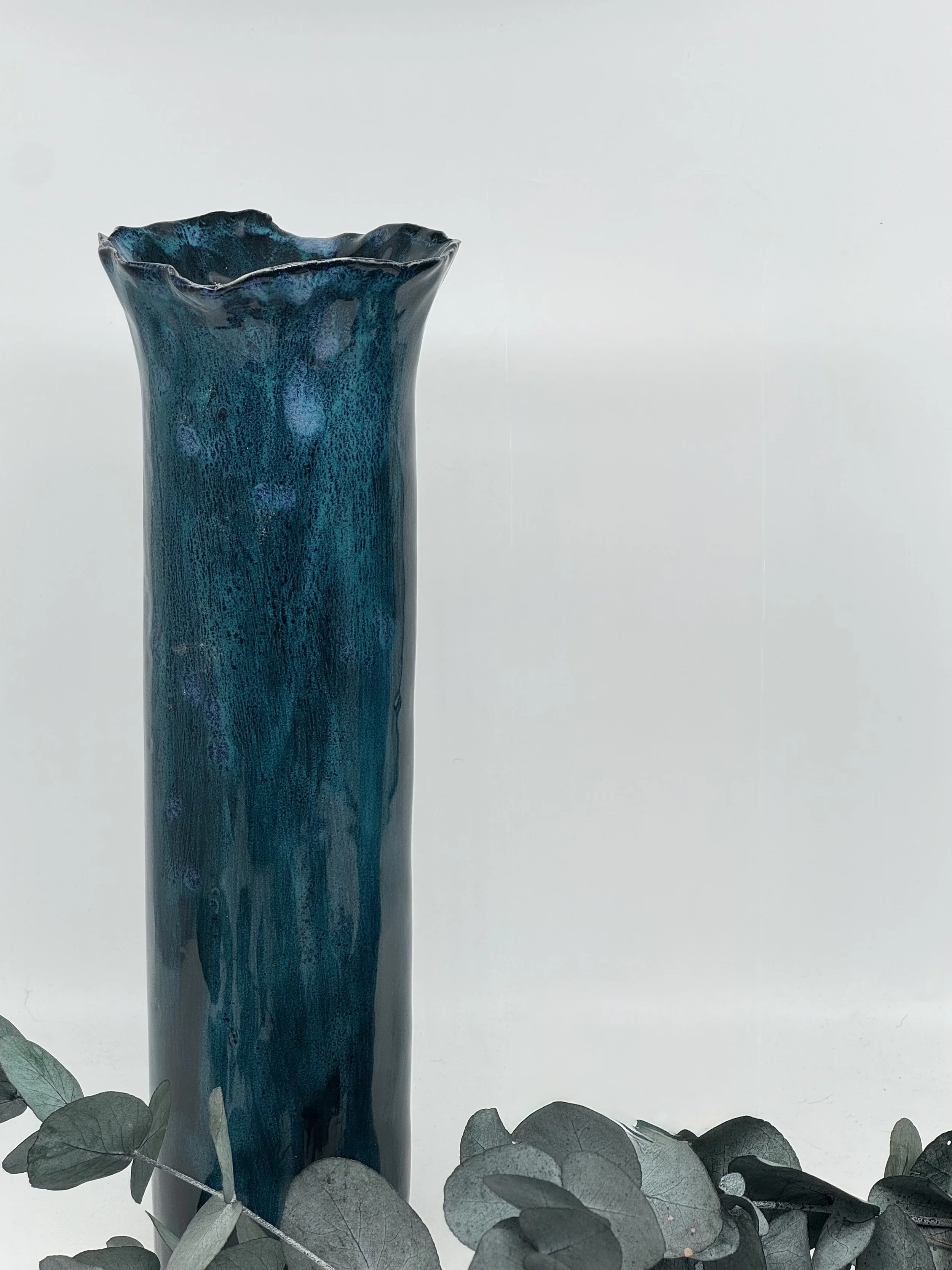 Teal Vase