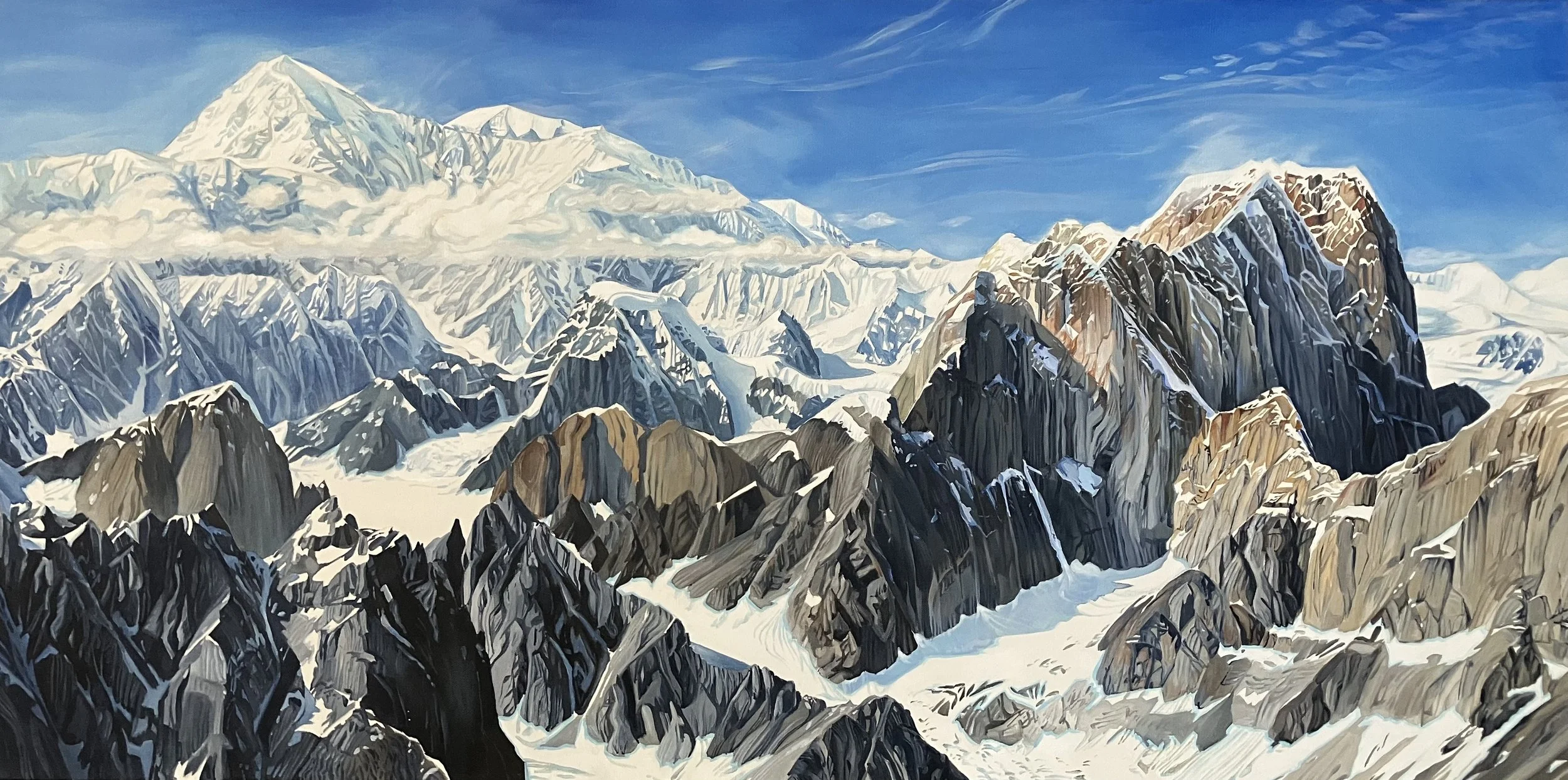 Ethereal Alaska Range: canvas prints