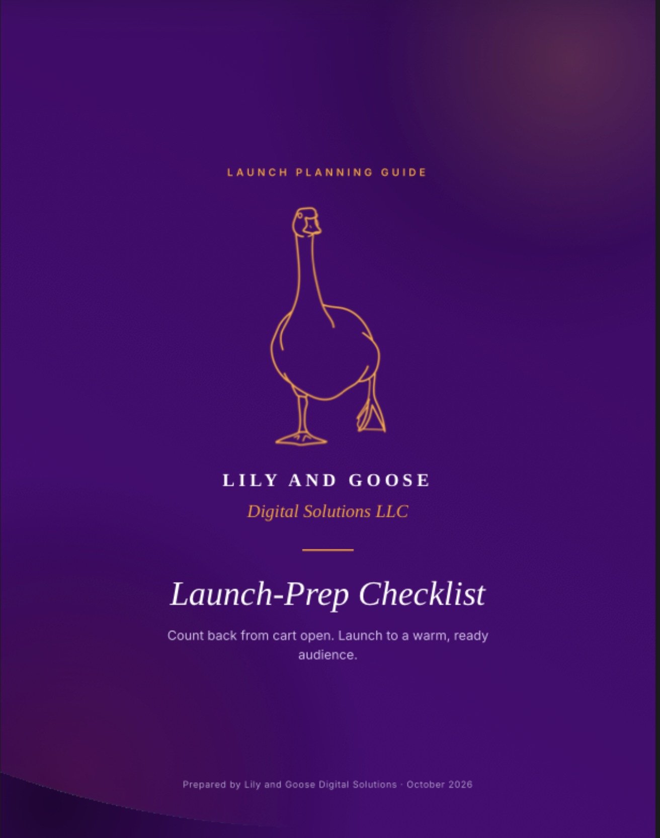 Launch-Prep Checklist