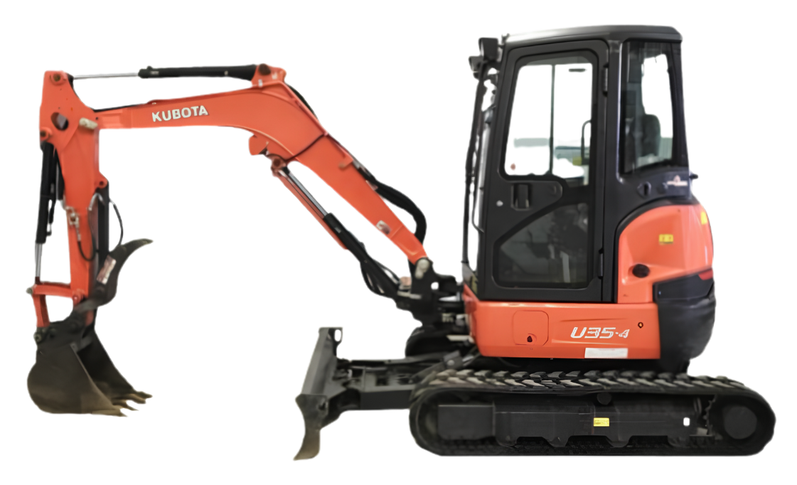 Kubota U35 7k Mini Hoe w/ thumb,  12”, 18" &amp; 24” buckets