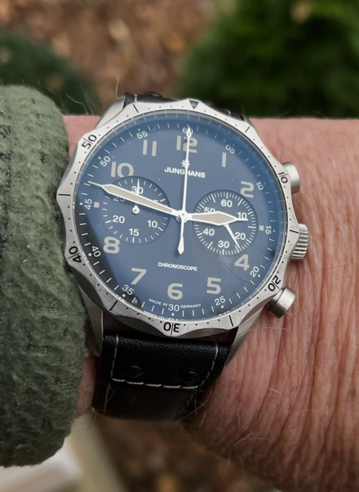 $1475 Junghans Meister Pilot 43mm - Vintage Reissue - Great Pilot Style - Very Unique - German Made 