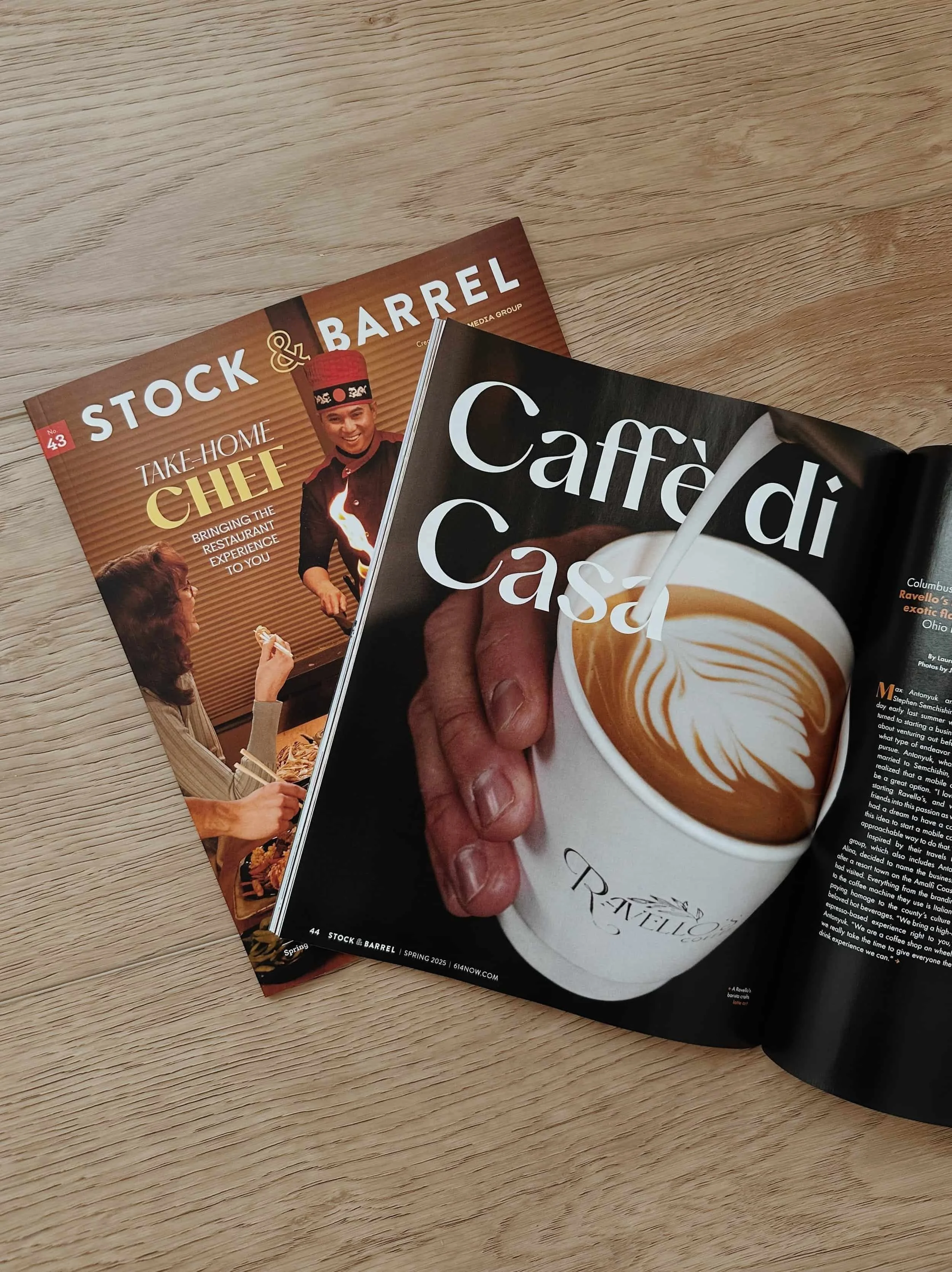 Ravello’s Coffee featured in Stock & Barrel magazine