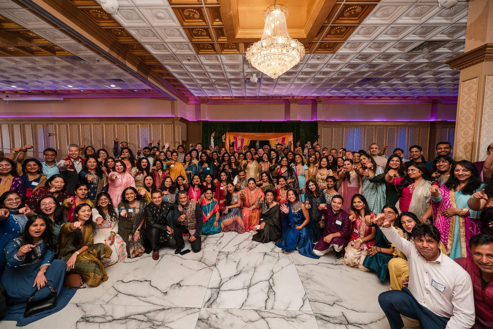 Large Group Photo at South Asian Community Event